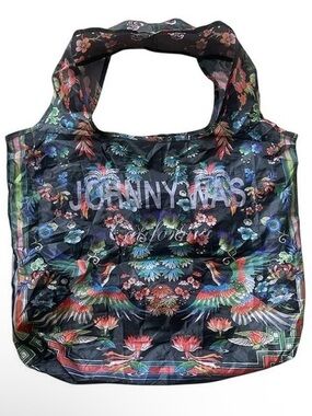 Johnny Was floral print reusable shopper tote bag